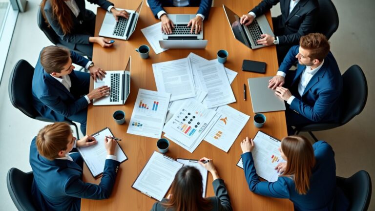 reunión de trabajo sobre el servicio de contabilidad